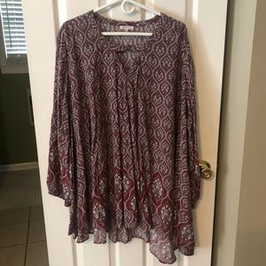 Size large tunic
